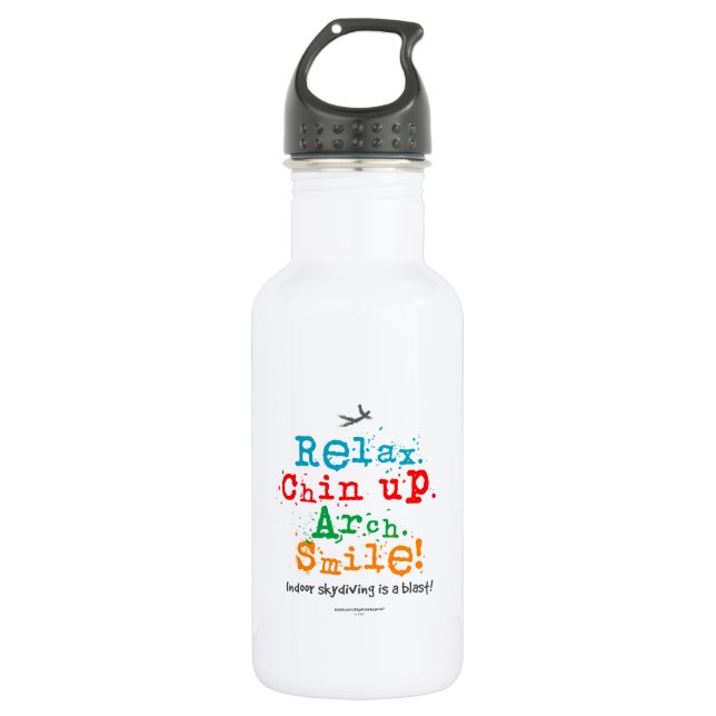 Indoor Skydiving is a Blast! 532 Ml Water Bottle (Front)
