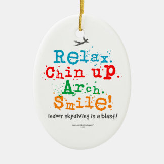 Indoor Skydiving is a Blast! Ceramic Ornament