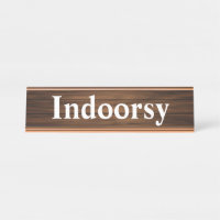 Indoorsy Funny Retro Wood Grain Panelling Quote