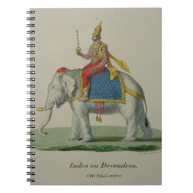 Indra, engraved by Marlet et Cie (colour litho) Notebook (Front)