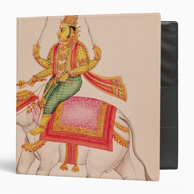 Indra, God of Storms, riding on an elephant Binder (Front/Inside)