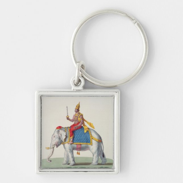 Indra or Devendra, from 'L'Inde francaise...', eng Keychain (Front)