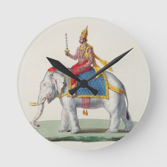 Indra or Devendra, from 'L'Inde francaise...', eng Round Clock (Front)