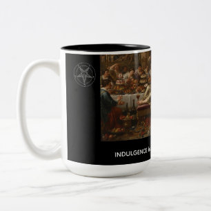 Indulgence is the Purpose of Life Two-Tone Coffee Mug
