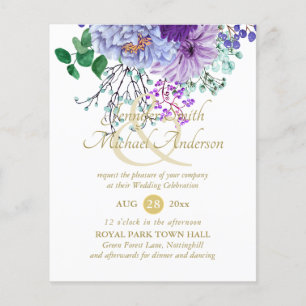 Indulgent Sapphire Blue Floral Bouquet Wedding