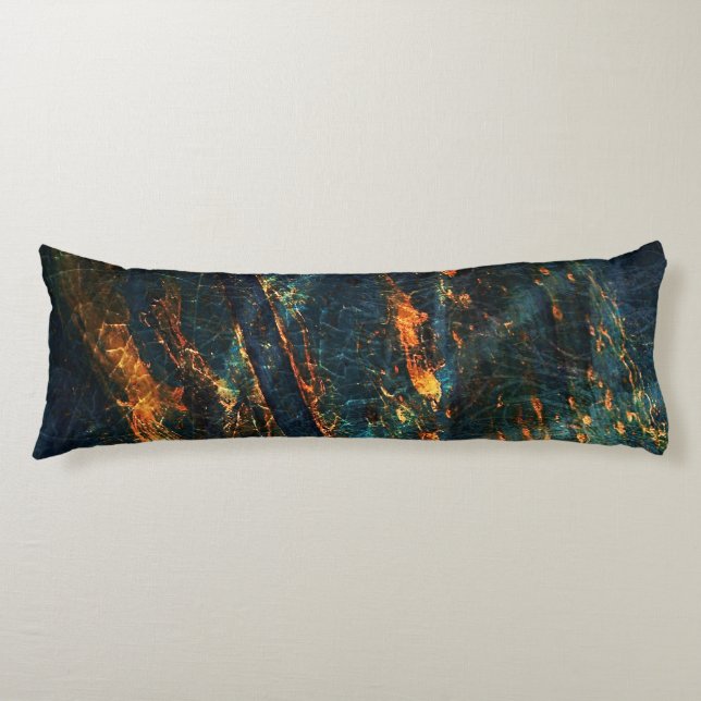 Industrial Abstract Metal Artsy Body Pillow (Front)
