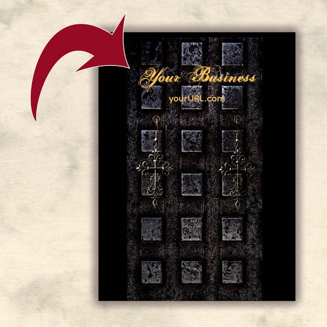 Industrial Black Earring Holder Display Cards (Industrial style with a grunge feel.)
