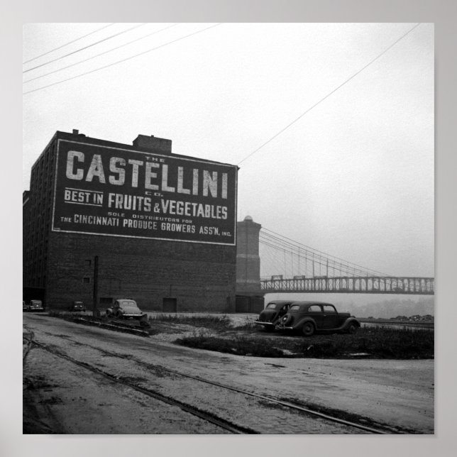 Industrial Building In Cincinnati - 1938 Poster (Front)