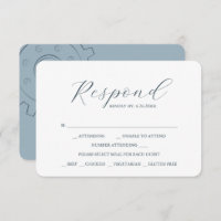 Industrial Chic Wedding Meal Choice RSVP Cards