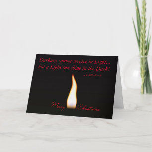 Industrial Christmas Card - Light in Darkness