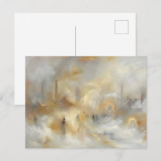 Industrial Cityscape Romantic Style Postcard (Front/Back)