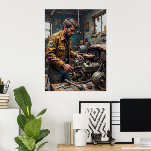 Industrial Craftsman Poster