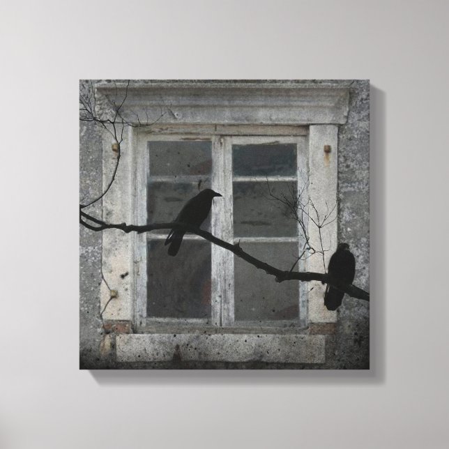 Industrial Crows Canvas Print (Front)