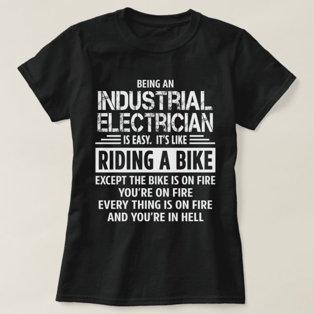 Industrial Electrician T-Shirt (Design Front)