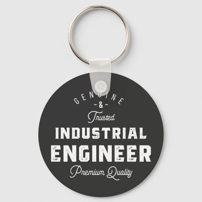 Industrial engineer, cool, engineer, engineering, keychain (Front)