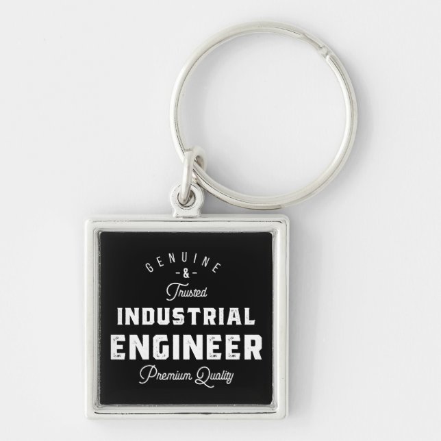 Industrial engineer, cool, engineer, engineering, keychain (Front)