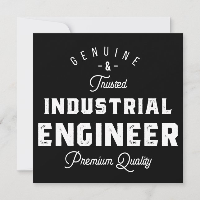 Industrial engineer, cool, engineer, engineering, save the date (Front)