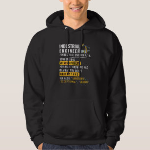 Industrial Engineer Definition Funny Job Hoodie