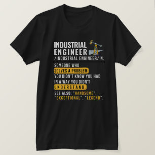 Industrial Engineer Definition Funny Job  T-Shirt