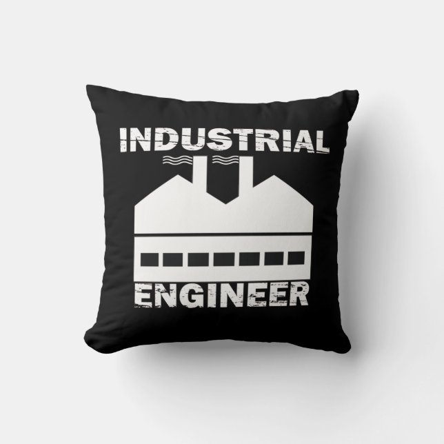 Industrial engineer throw pillow (Front)