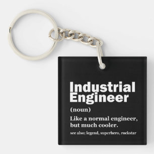 Industrial Engineering Funny Engineer Keychain