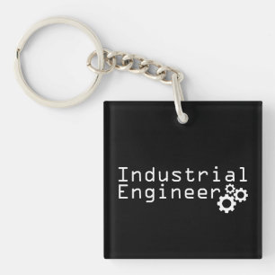 Industrial Engineering Funny Engineer Keychain