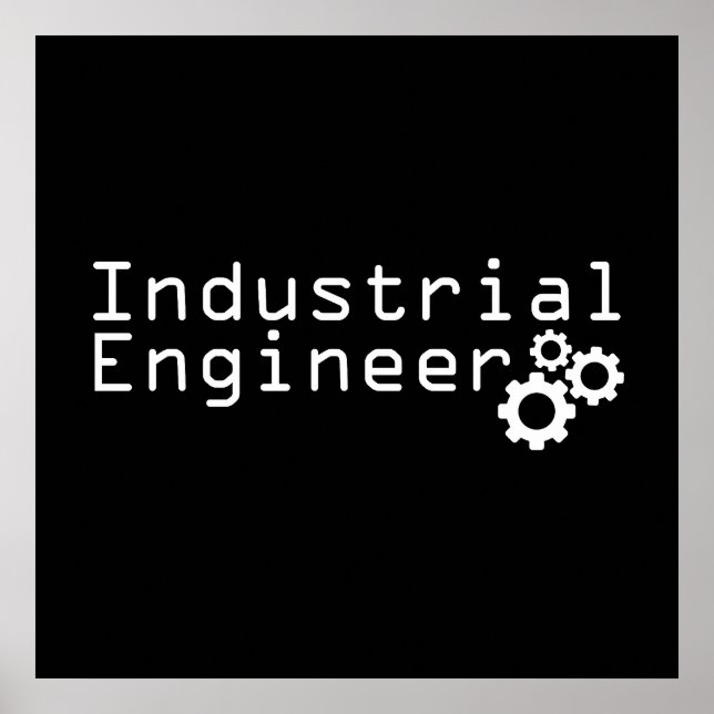 Industrial Engineering Funny Engineer Poster (Front)