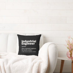Industrial Engineering Funny Engineer Throw Pillow