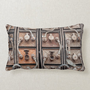 Industrial equipment in abandoned mine in Butte Lumbar Pillow