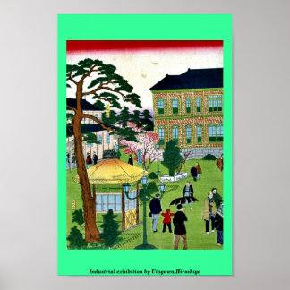 Industrial exhibition by Utagawa,Hiroshige Poster