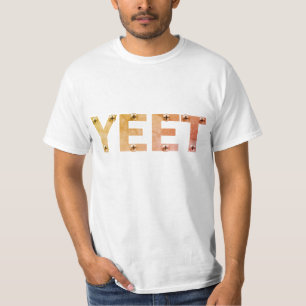 Industrial Grey YEET Typography T-Shirt