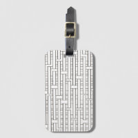 Industrial Grid-Black And White Modern Geometric