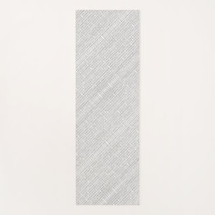 Industrial Grid-Black And White Modern Geometric Yoga Mat
