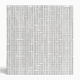 Industrial Grid-Modern Bauhaus Geometric Pattern Binder