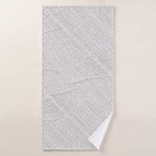 Industrial Grid-Modern Minimalist Geometric Bath Towel