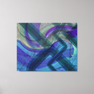 Industrial Landscape Abstract 4 stretched canvas Print