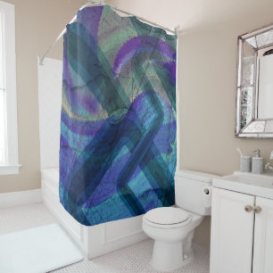 Industrial Landscape Abstract Shower Curtain