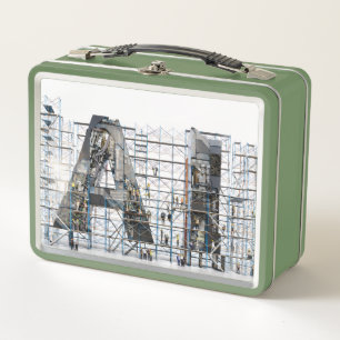 Industrial Letterform – AI Metal Lunch Box