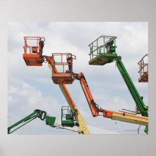 Industrial lifting platforms poster