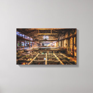 Industrial lobby canvas print