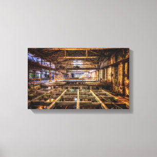 Industrial lobby web canvas print