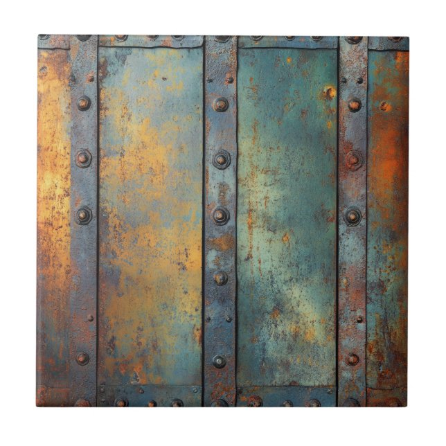 Industrial Metal Ceramic Tile (Front)