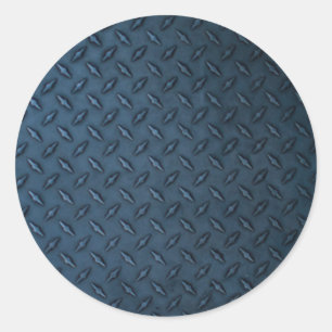 industrial metal sheet texture classic round sticker