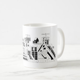 Industrial Metallurgical Combine Silhouette Coffee Mug