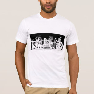 Industrial Metallurgical Combine Silhouette Men’s T-Shirt