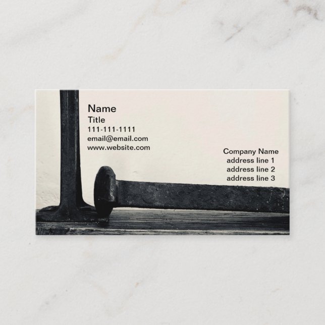 Industrial Minimalist Business Cards (Front)