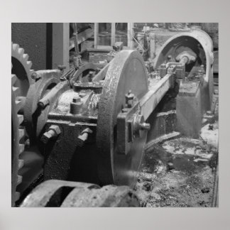 Industrial Photo - Headhouse Steam Piston Poster