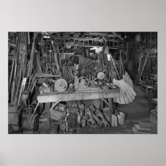 Industrial Photo: Windmill Factory Blacksmith Shop Poster