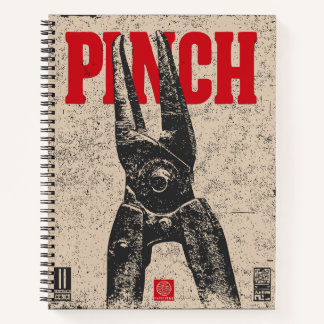 Industrial Pliers Illustration | Retro “Pinch” Notebook