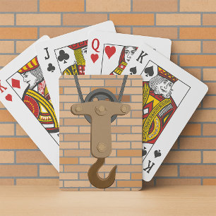 Industrial Pulley Hook Vintage Mechanical Design  Playing Cards